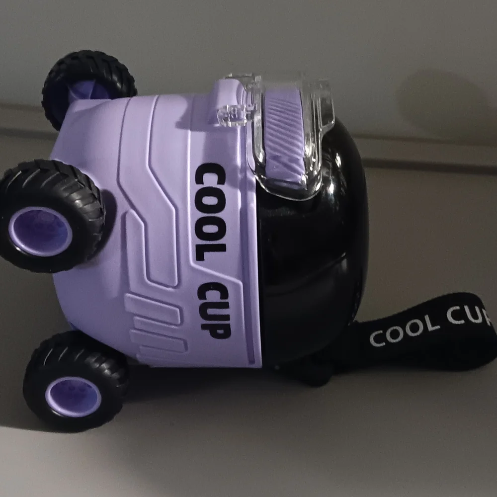 Kids Black And Purple Car Shaped Cool Cup - Picture 6 of 6